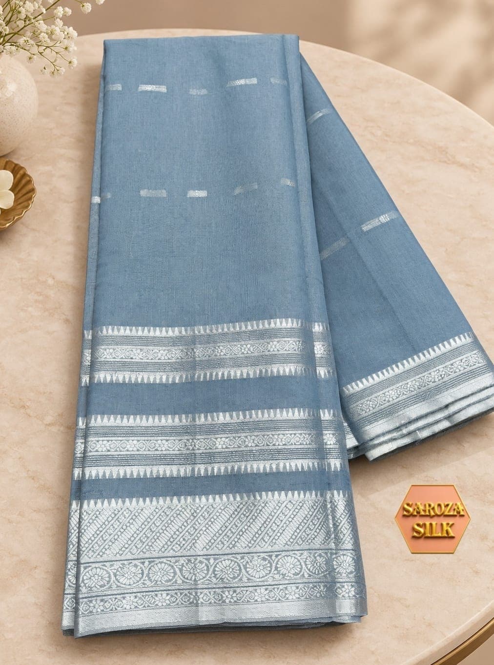 Mau Special cotton silk saree with running blouse